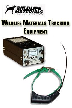 Wildlife Materials Dog Tracking Collars