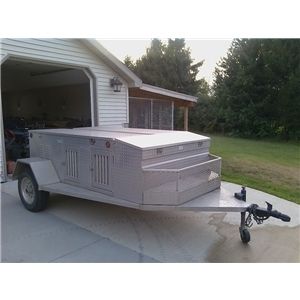 trailer dog hunting aluminum hole supply creative sports dogs
